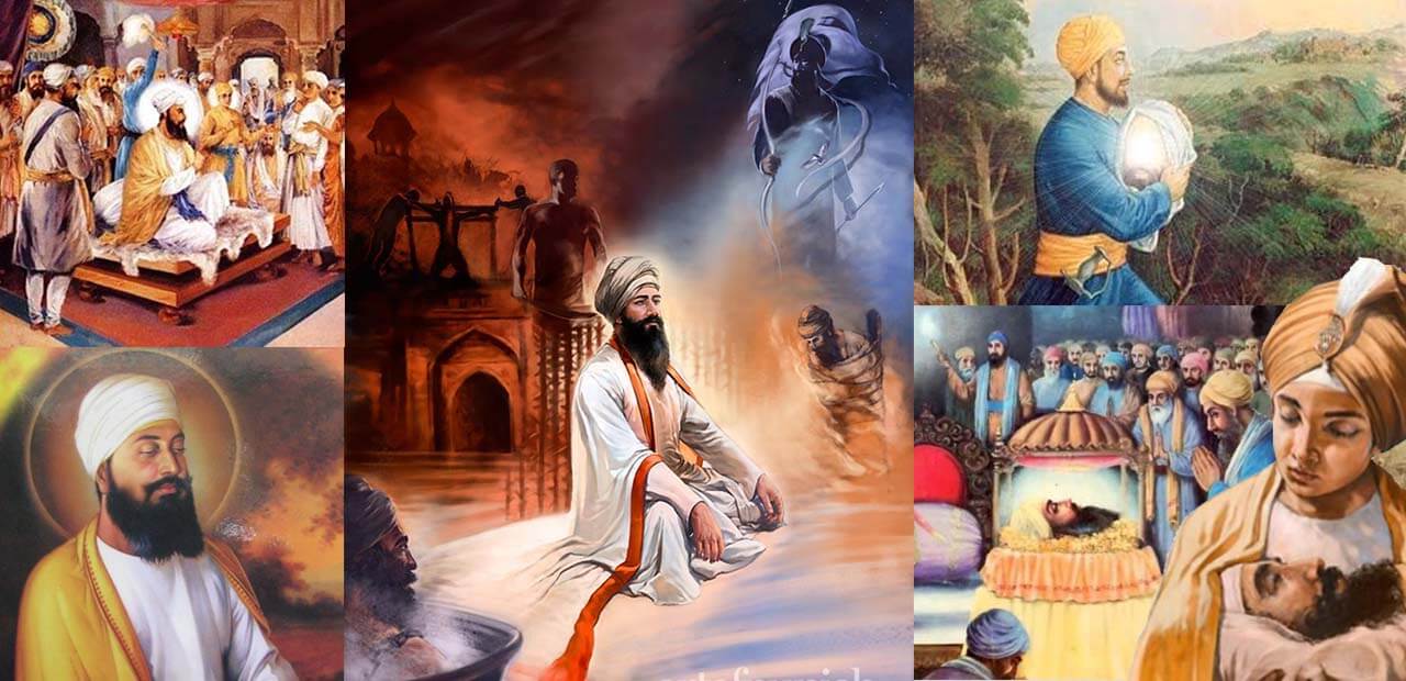 <span style='text-shadow: 0 0 3px #000000;font-size:0.6em;'>Sri Guru Tegh Bahadur Ji </span>